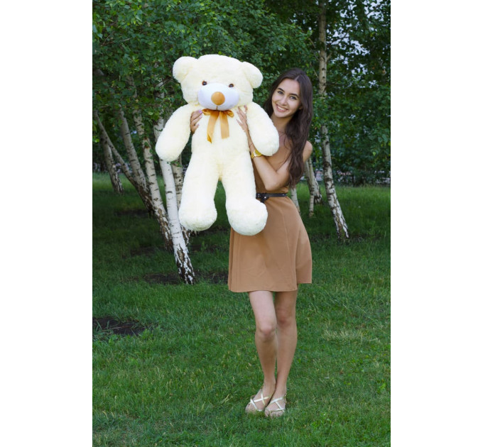 Плюшевый мишка Нестор 100 см (кремовый)