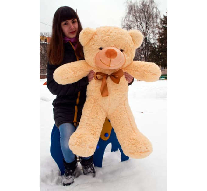 Плюшевый мишка Нестор 100 см (кремовый)