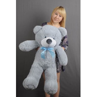 Плюшевый мишка Нестор 100 см (серый)