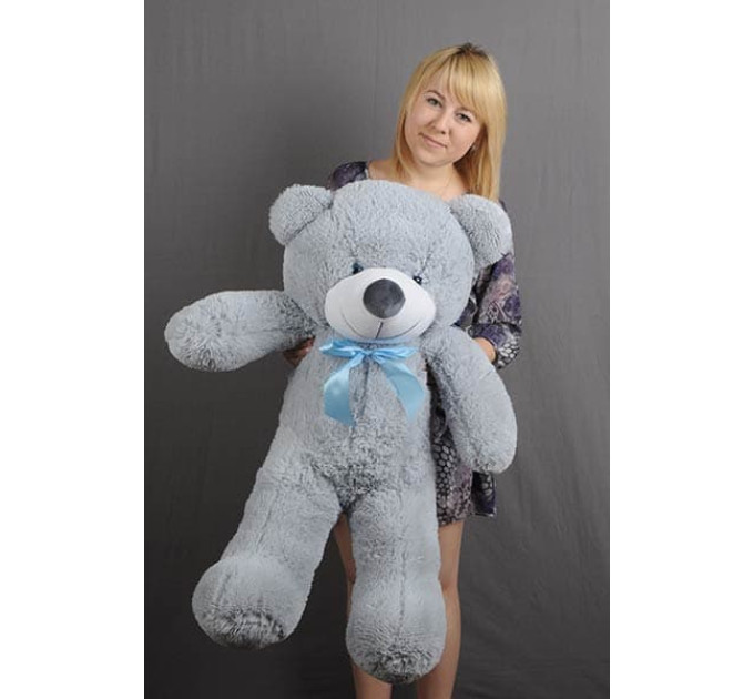 Плюшевый мишка Нестор 100 см (серый)