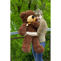 Плюшевый мишка Нестор 100 см (шоколадный)