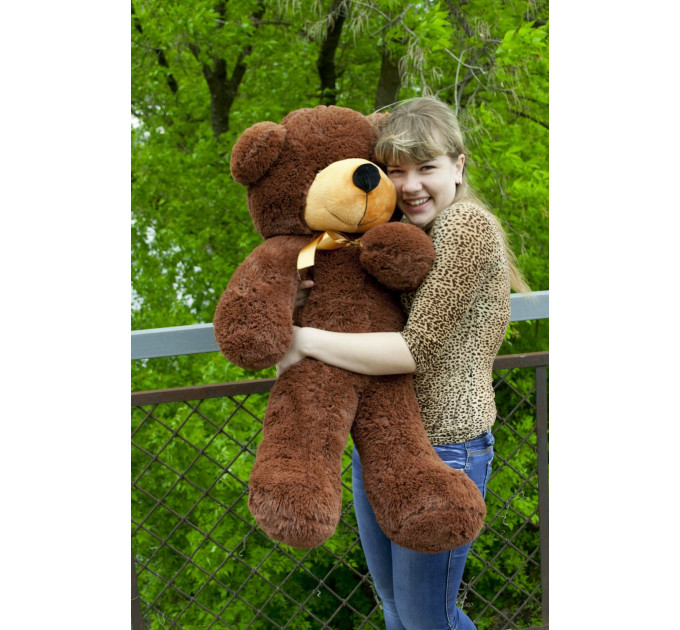 Плюшевый мишка Нестор 100 см (шоколадный)