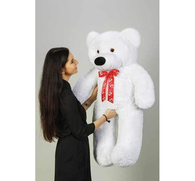 Плюшевый мишка Нестор 120 см (белый)