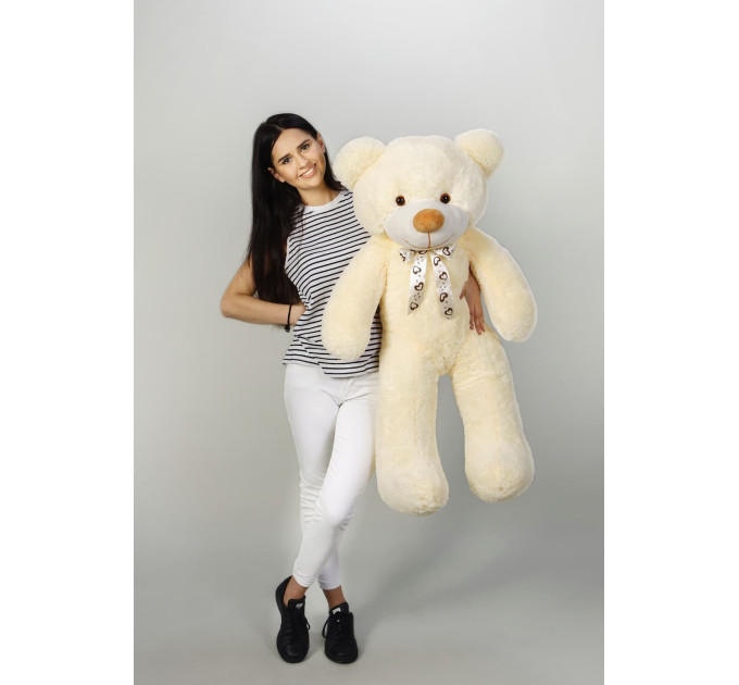 Плюшевый мишка Нестор 120 см (кремовый)