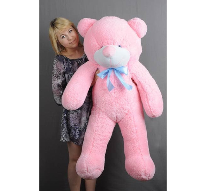 Плюшевый мишка Нестор 120 см (розовый)