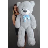 Плюшевый мишка Нестор 120 см (серый)