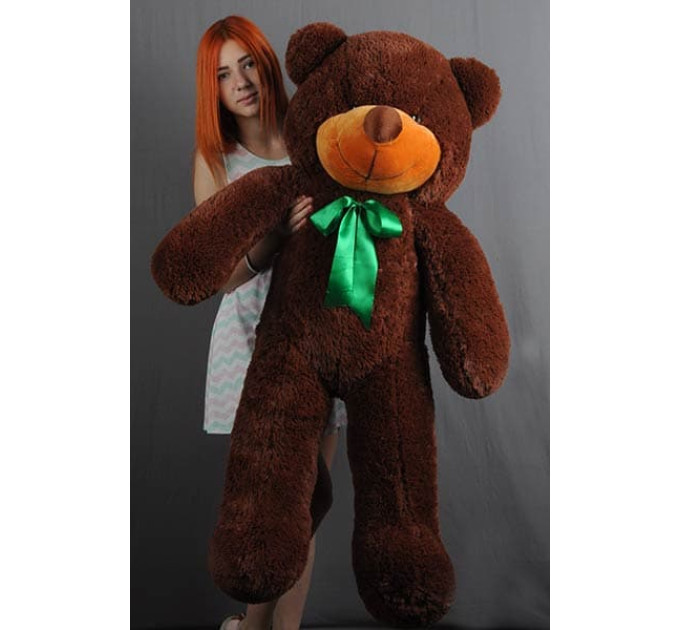 Плюшевый мишка Нестор 120 см (шоколадный)