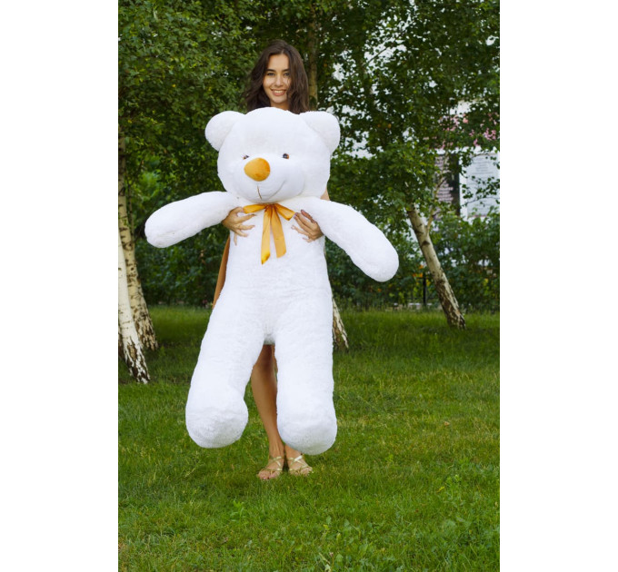 Плюшевый мишка Нестор 140 см (белый)