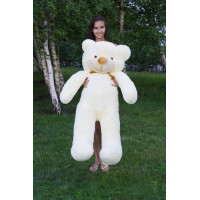 Плюшевый мишка Нестор 140 см (кремовый)