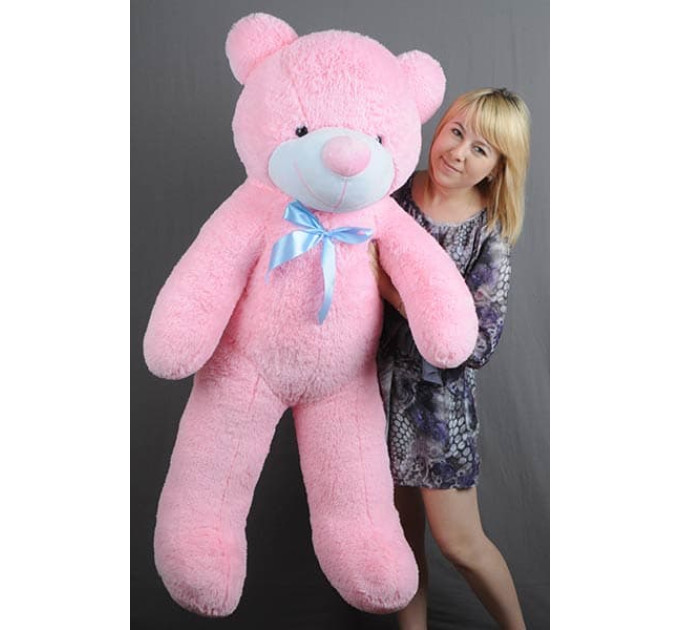 Плюшевый мишка Нестор 140 см (розовый)