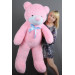 Плюшевый мишка Нестор 140 см (розовый)