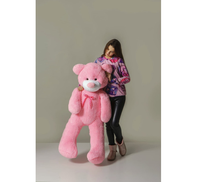 Плюшевый мишка Нестор 140 см (розовый)