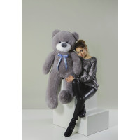 Плюшевий ведмедик Нестор 140 см (сірий)