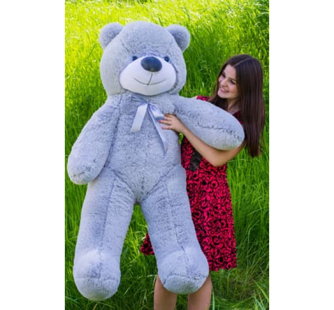 Плюшевый мишка Нестор 140 см (серый)