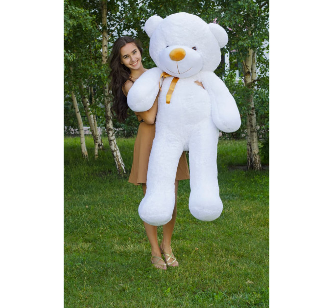 Плюшевый мишка Нестор 160 см (белый)