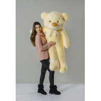 Плюшевый мишка Нестор 160 см (кремовый)