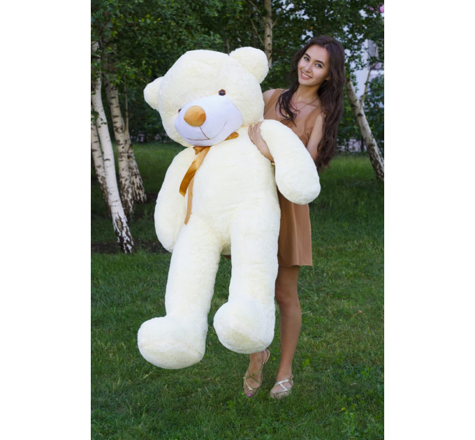 Плюшевый мишка Нестор 160 см (кремовый)
