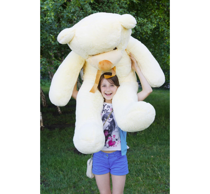 Плюшевый мишка Нестор 160 см (кремовый)