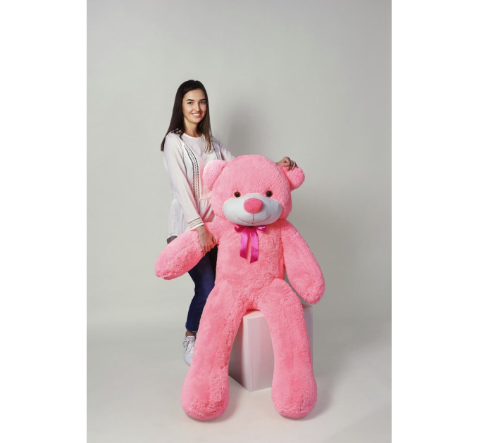 Плюшевый мишка Нестор 160 см (розовый)