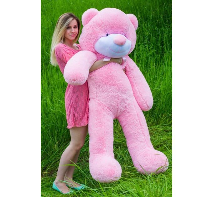 Плюшевый мишка Нестор 160 см (розовый)