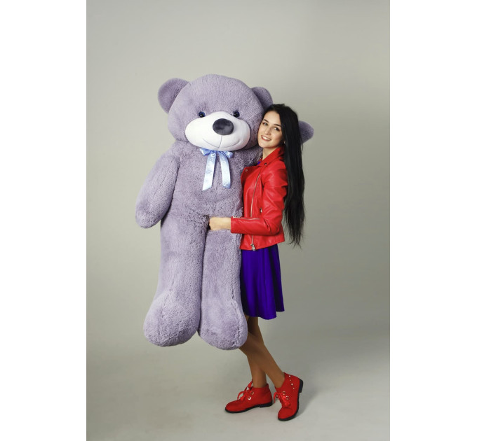 Плюшевый мишка Нестор 160 см (серый)