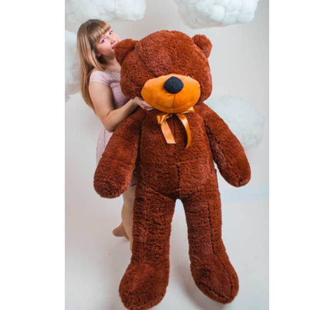 Плюшевий ведмедик Нестор 160 см (шоколадний)