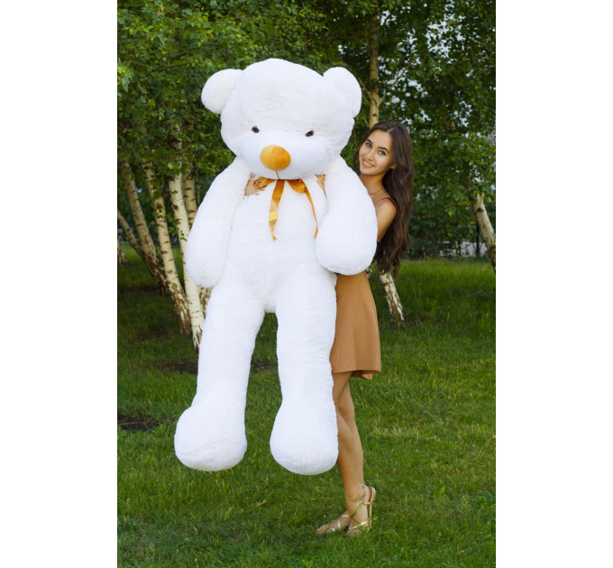 Плюшевый мишка Нестор 180 см (белый)