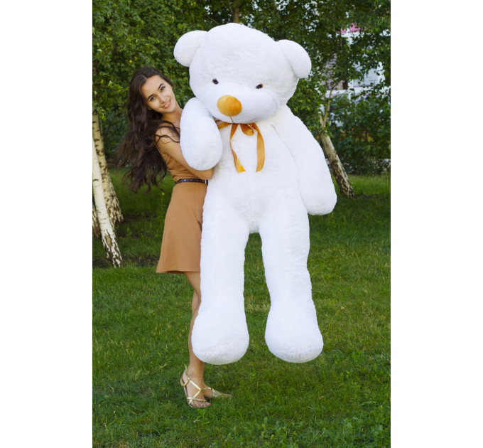 Плюшевый мишка Нестор 180 см (белый)
