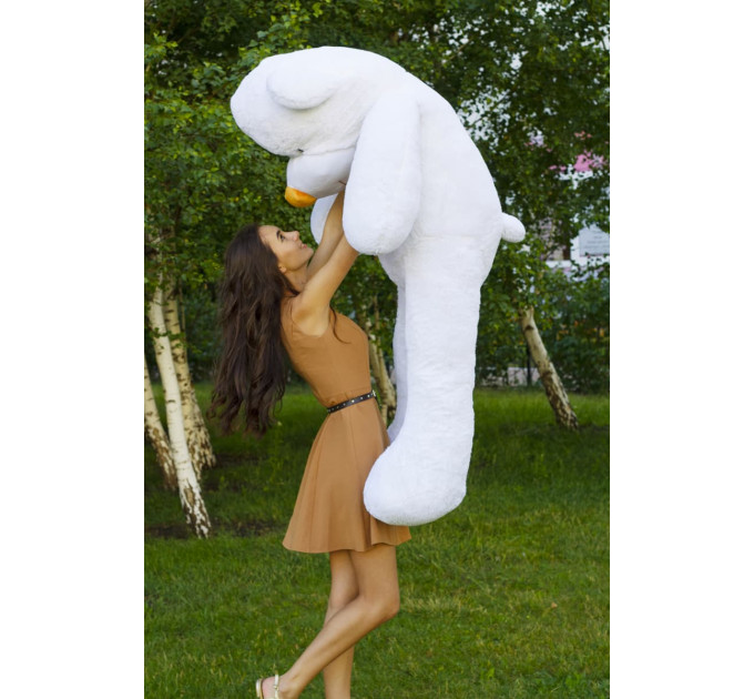 Плюшевый мишка Нестор 180 см (белый)