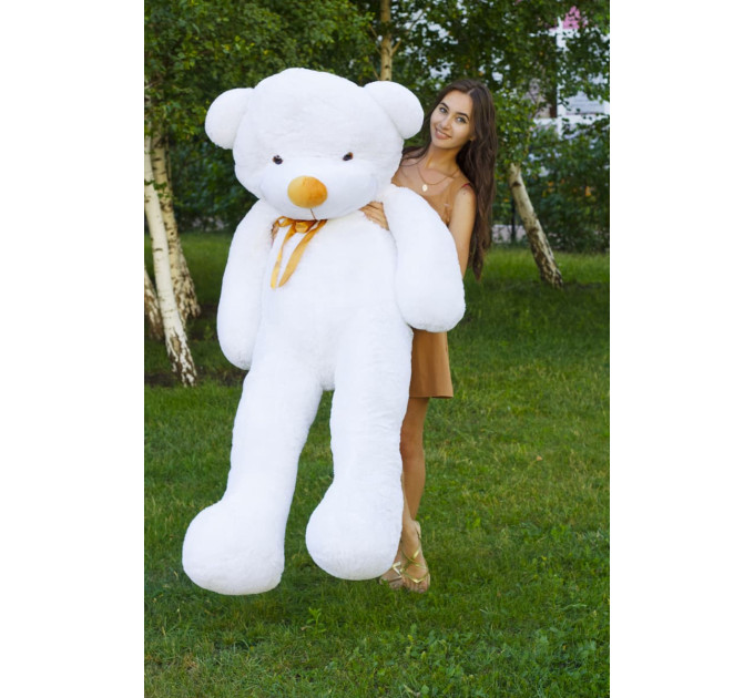 Плюшевый мишка Нестор 180 см (белый)