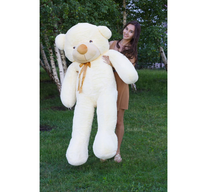 Плюшевий ведмедик Нестор 180 см (кремовий)