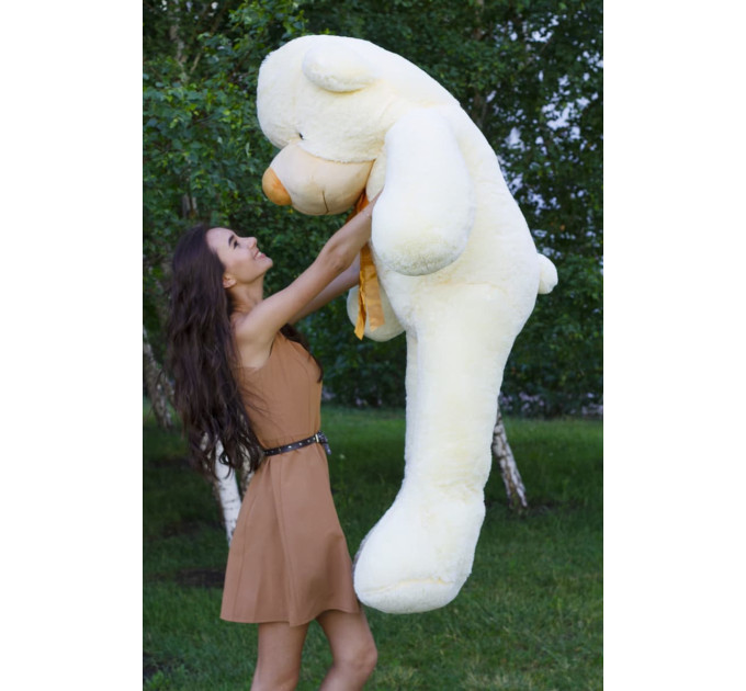 Плюшевий ведмедик Нестор 180 см (кремовий)