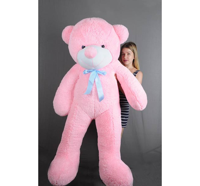 Плюшевый мишка Нестор 180 см (розовый)