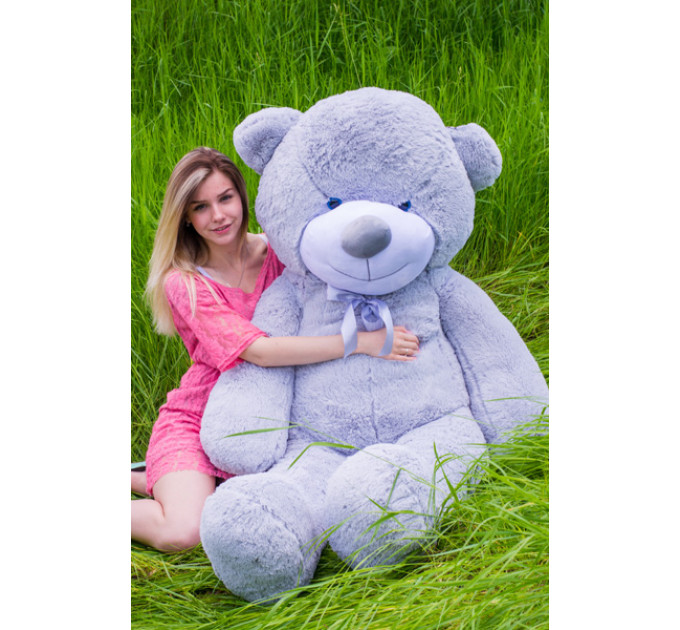 Плюшевый мишка Нестор 180 см (серый)