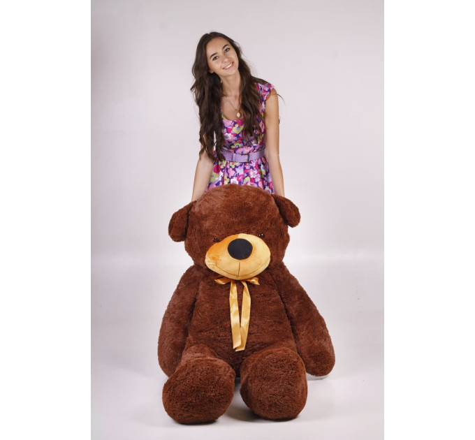 Плюшевий ведмедик Нестор 180 см (шоколадний)