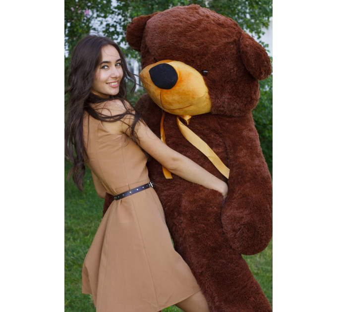 Плюшевий ведмедик Нестор 180 см (шоколадний)