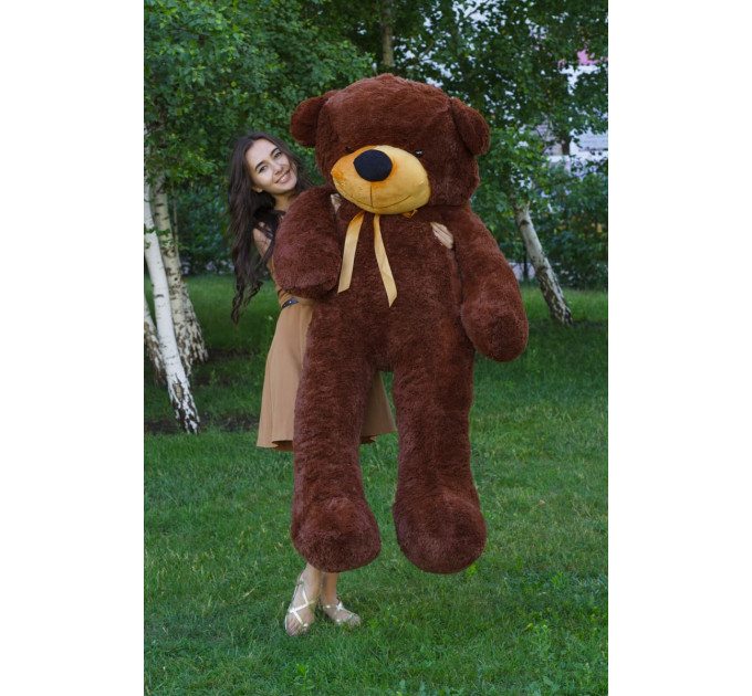 Плюшевий ведмедик Нестор 180 см (шоколадний)