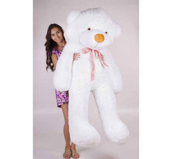 Плюшевий ведмедик Нестор 200 см (білий)