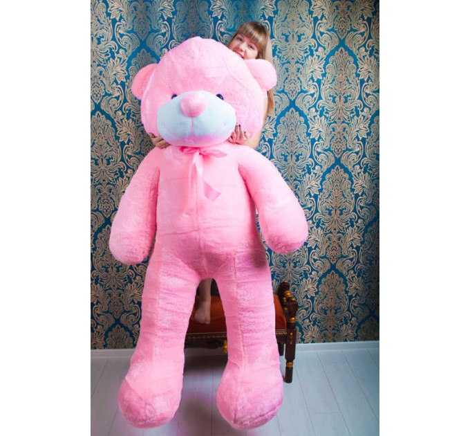 Плюшевый мишка Нестор 200 см (розовый)