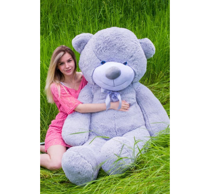 Плюшевый мишка Нестор 200 см (серый)