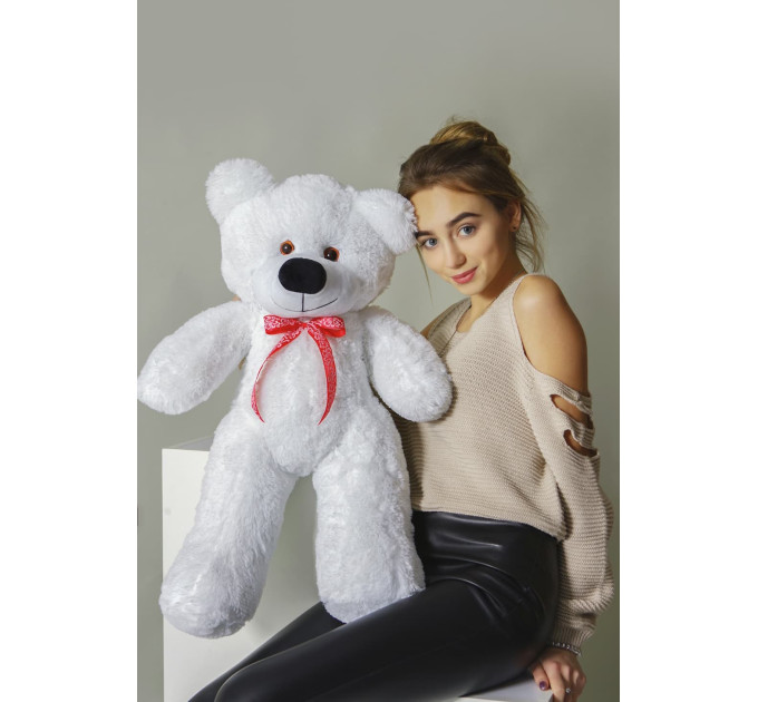 Плюшевый мишка Нестор 80см (белый)