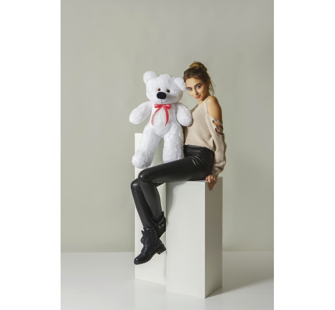 Плюшевый мишка Нестор 80см (белый)