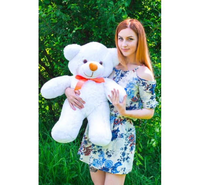 Плюшевый мишка Нестор 80см (белый)
