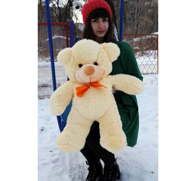 Плюшевый мишка Нестор 80см (кремовый)