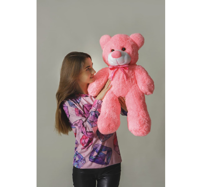 Плюшевый мишка Нестор 80см (розовый)