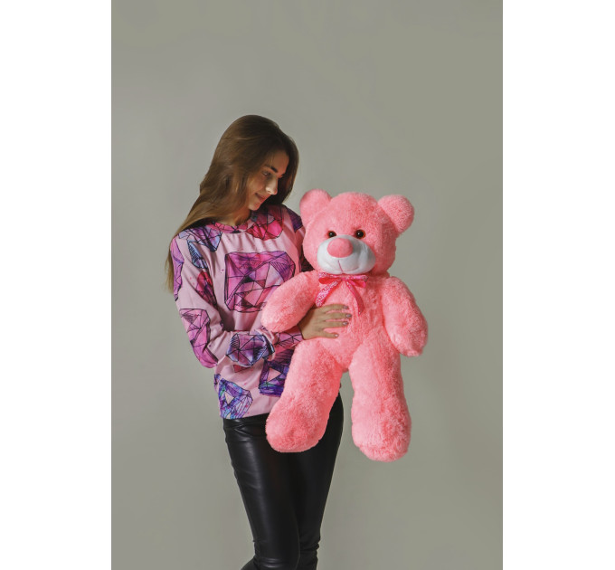 Плюшевый мишка Нестор 80см (розовый)