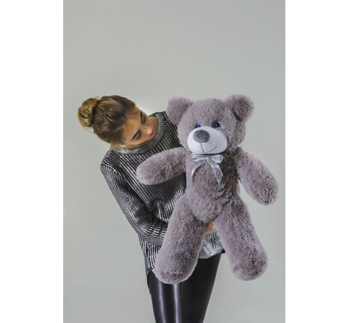 Плюшевый мишка Нестор 80см (серый)