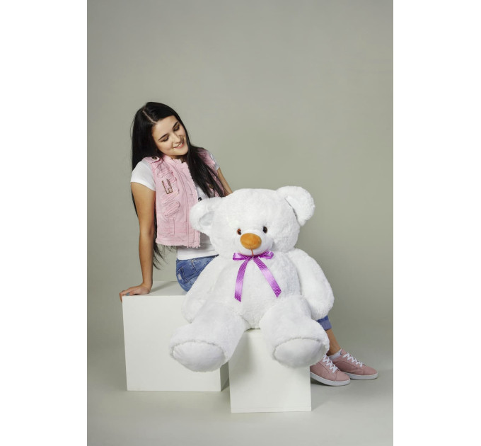 Плюшевый мишка Томми 100 см (белый)