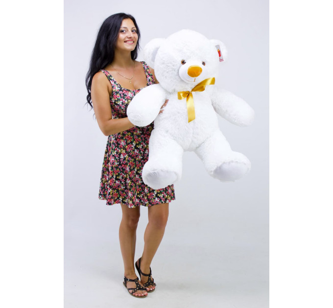 Плюшевый мишка Томми 100 см (белый)