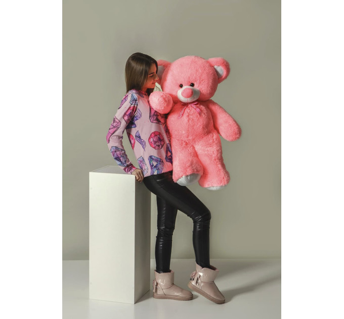 Плюшевый мишка Томми 100 см (розовый)